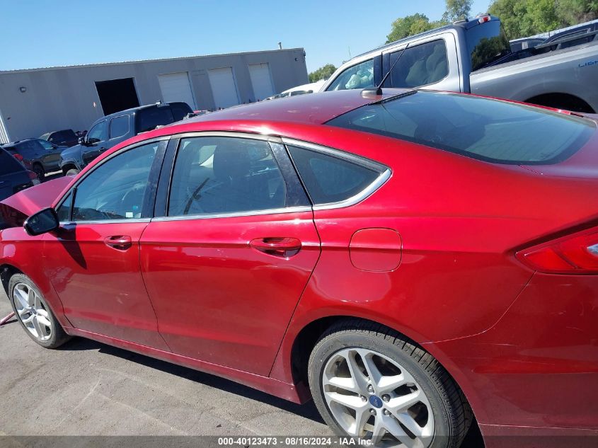 2014 Ford Fusion Se VIN: 3FA6P0HDXER163796 Lot: 40123473