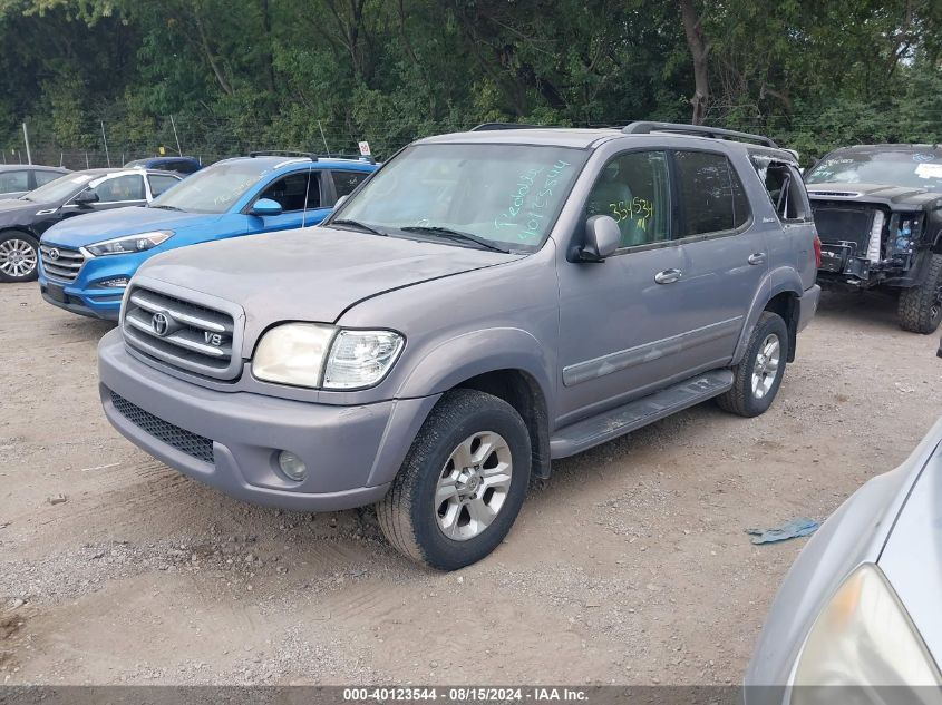 2001 Toyota Sequoia Limited V8 VIN: 5TDBT48A81S020211 Lot: 40123544