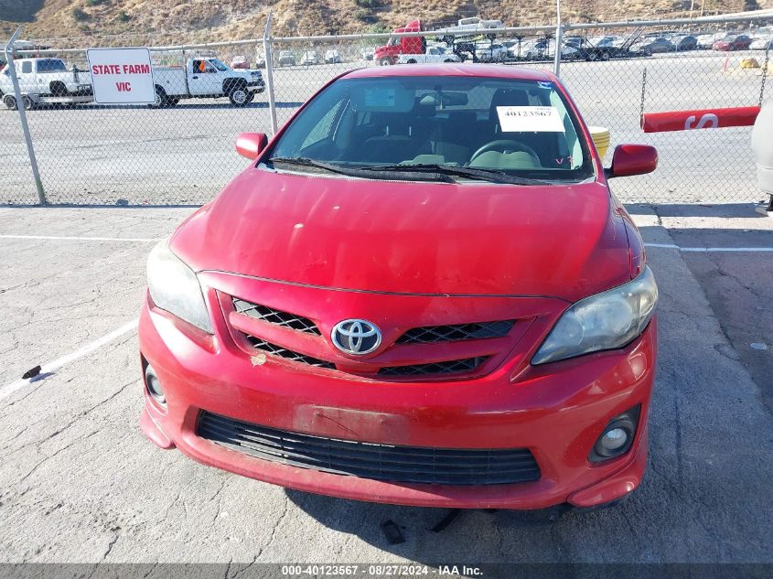 2013 Toyota Corolla S VIN: 2T1BU4EE8DC957805 Lot: 40123567