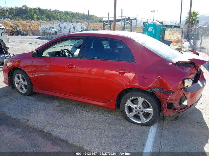 2013 Toyota Corolla S VIN: 2T1BU4EE8DC957805 Lot: 40123567