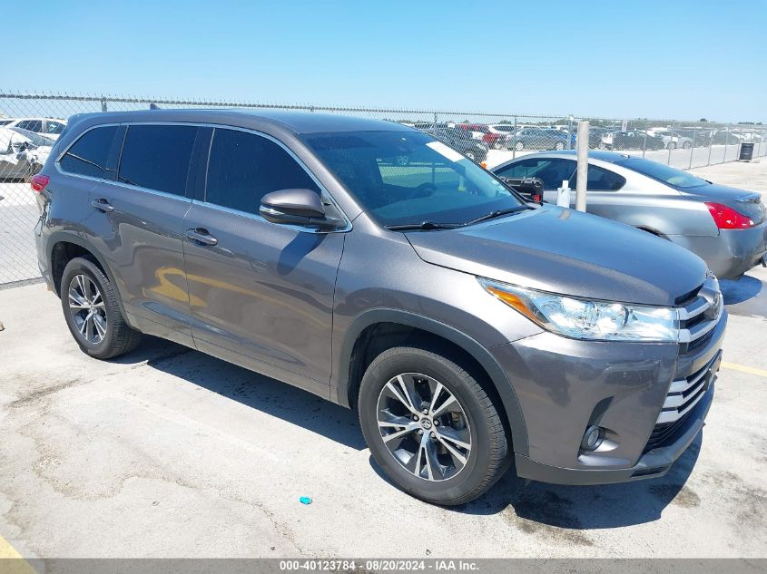 2017 Toyota Highlander Le Plus VIN: 5TDZZRFH3HS192781 Lot: 40123784