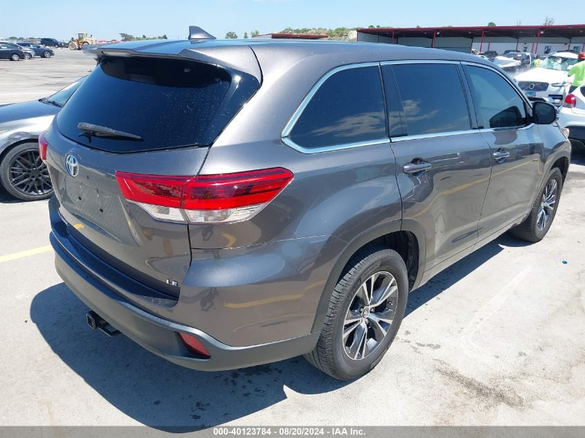 2017 Toyota Highlander Le Plus VIN: 5TDZZRFH3HS192781 Lot: 40123784