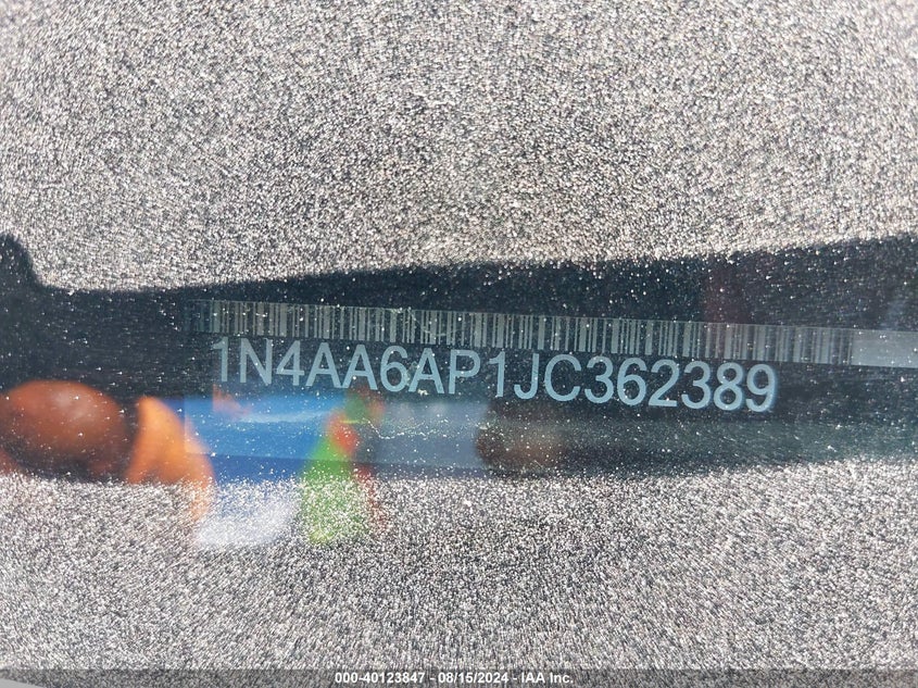 2018 NISSAN MAXIMA SL - 1N4AA6AP1JC362389