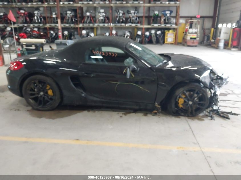 2016 Porsche Boxster Black Edition VIN: WP0CA2A87GS120418 Lot: 40123937