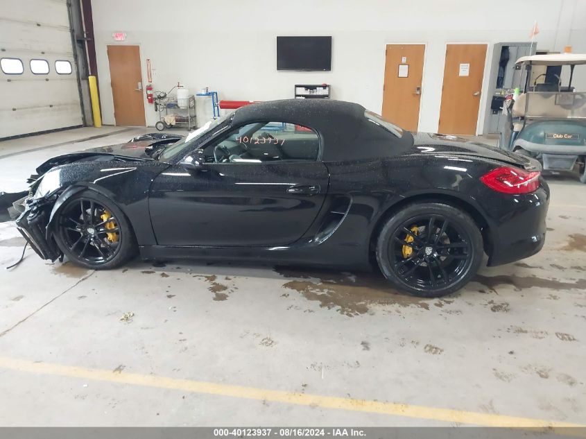 2016 Porsche Boxster Black Edition VIN: WP0CA2A87GS120418 Lot: 40123937