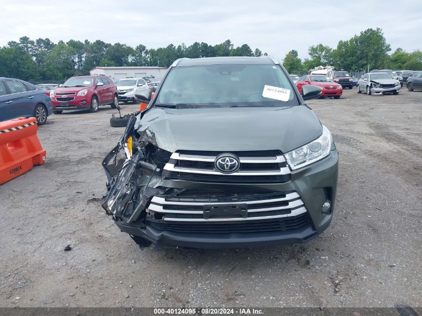 2019 Toyota Highlander Xle VIN: 5TDJZRFH4KS742350 Lot: 40124095