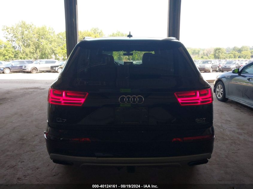 2017 Audi Q7 3.0T Premium VIN: WA1LAAF70HD051534 Lot: 40124161