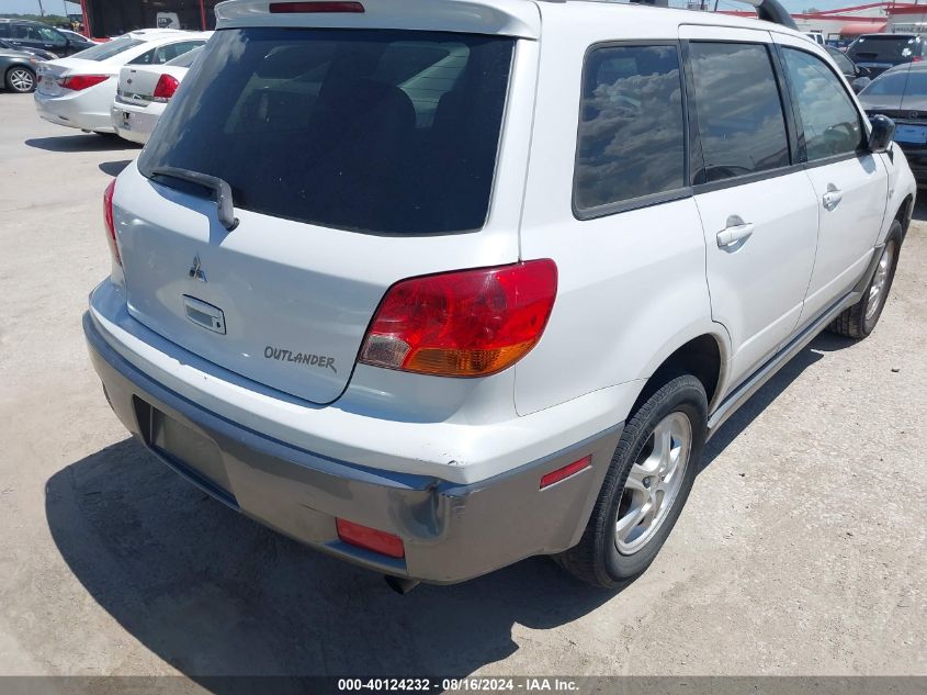 2004 Mitsubishi Outlander Ls VIN: JA4LX31F84U007669 Lot: 40124232