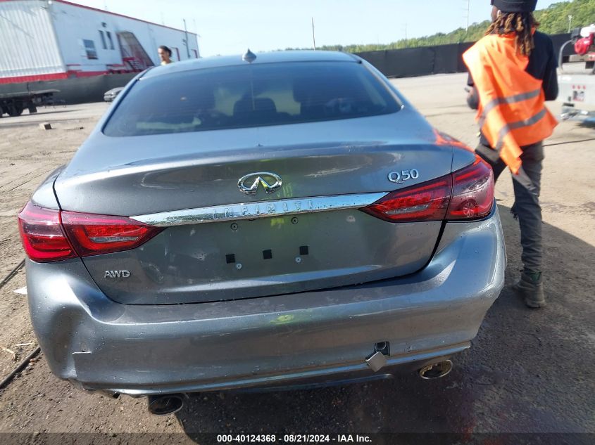 2018 Infiniti Q50 3.0T Luxe VIN: JN1EV7AR9JM436467 Lot: 40124368