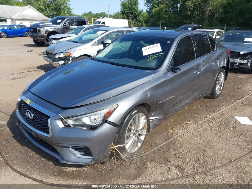 2018 Infiniti Q50 3.0T Luxe VIN: JN1EV7AR9JM436467 Lot: 40124368