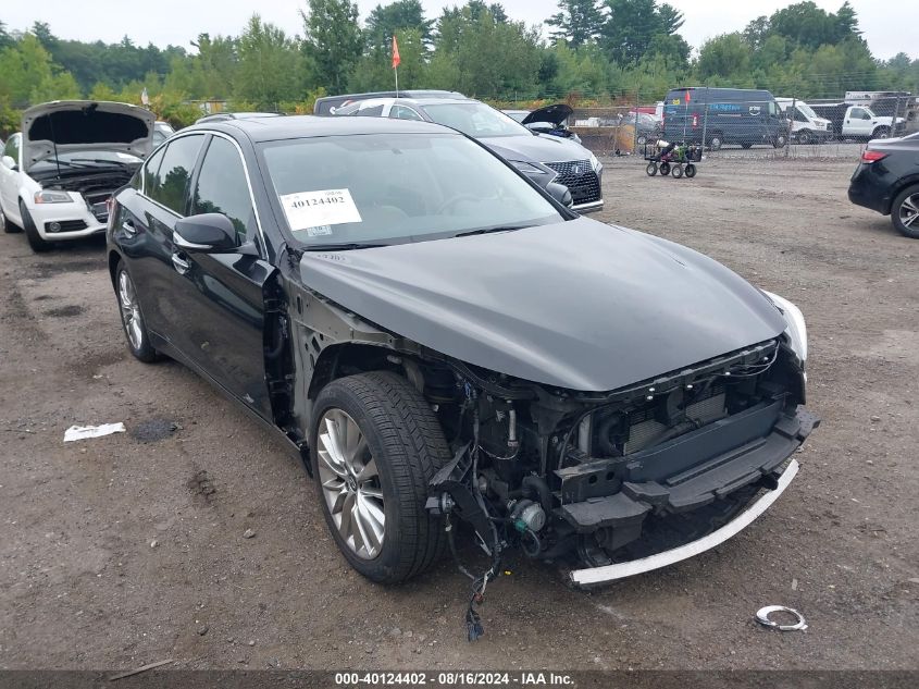 2019 Infiniti Q50 3.0T Luxe VIN: JN1EV7AR3KM554578 Lot: 40124402