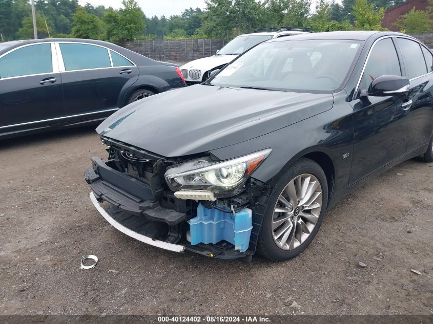 2019 Infiniti Q50 3.0T Luxe VIN: JN1EV7AR3KM554578 Lot: 40124402