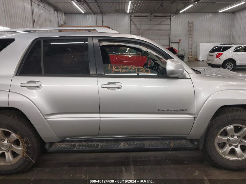 2005 Toyota 4Runner Sr5 Sport V6 VIN: JTEBU14R458043496 Lot: 40124430