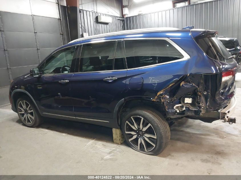 2019 Honda Pilot Touring VIN: 5FNYF6H99KB060077 Lot: 40124522