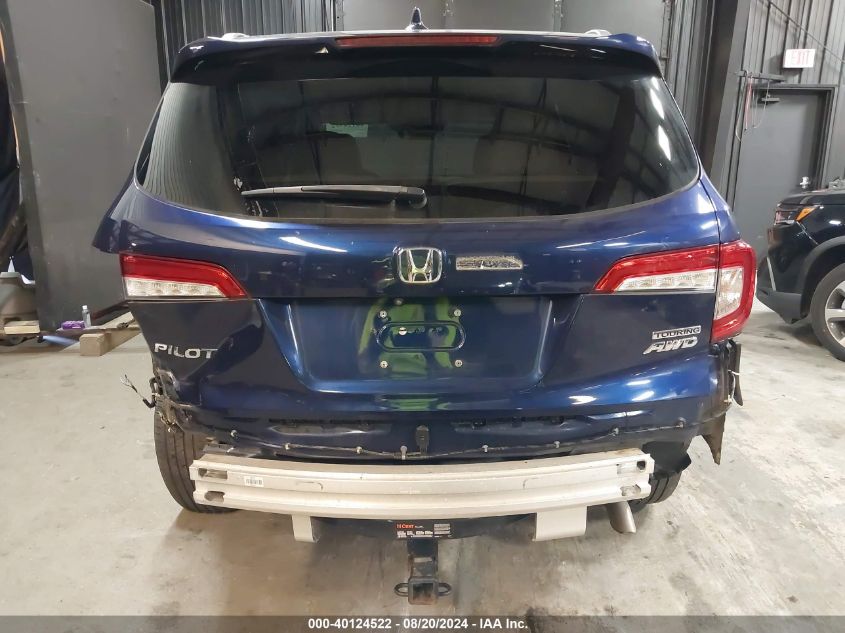 2019 Honda Pilot Touring VIN: 5FNYF6H99KB060077 Lot: 40124522