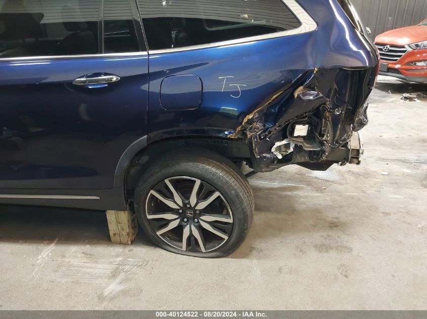 2019 Honda Pilot Touring VIN: 5FNYF6H99KB060077 Lot: 40124522