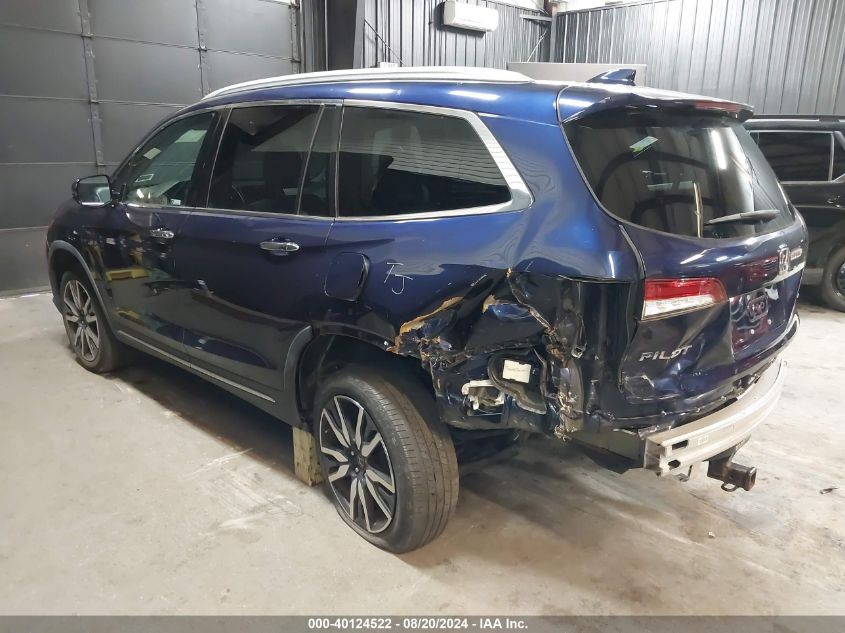 2019 Honda Pilot Touring VIN: 5FNYF6H99KB060077 Lot: 40124522