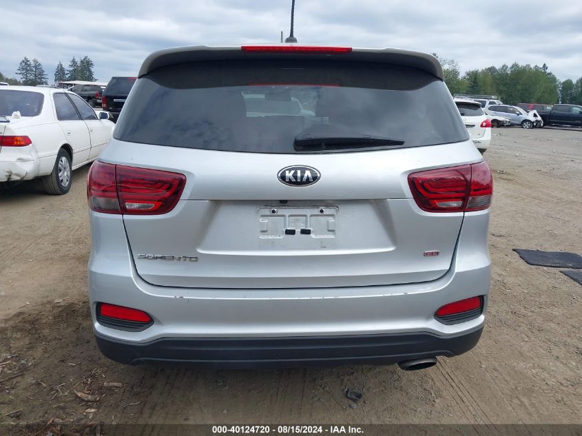 2019 Kia Sorento 2.4L L VIN: 5XYPG4A34KG516823 Lot: 40124720