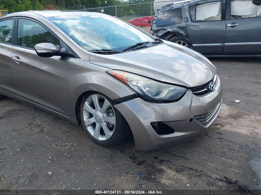 2013 Hyundai Elantra Limited VIN: 5NPDH4AE0DH344125 Lot: 40124731