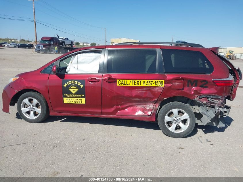 2020 Toyota Sienna Le VIN: 5TDKZ3DC2LS05724 Lot: 40124738