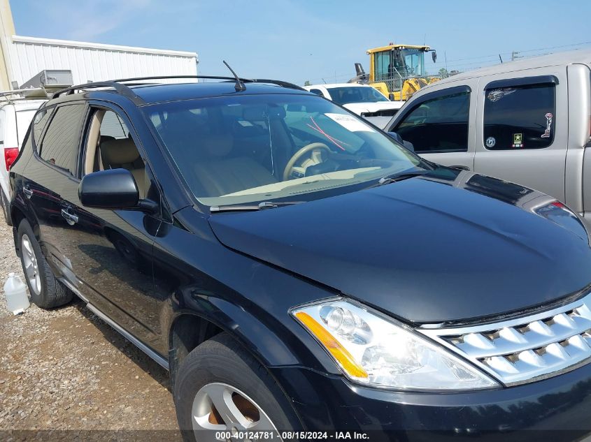 2007 Nissan Murano Sl VIN: JN8AZ08T57W521753 Lot: 40124781