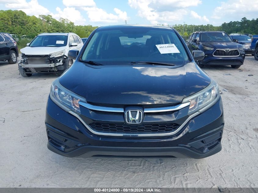 2015 Honda Cr-V Lx VIN: 5J6RM4H34FL096525 Lot: 40124800