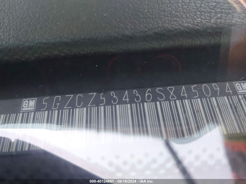 2006 Saturn Vue VIN: 5GZCZ53436S845094 Lot: 40124857