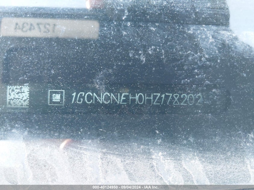 2017 CHEVROLET SILVERADO 1500 WT - 1GCNCNEH0HZ178202