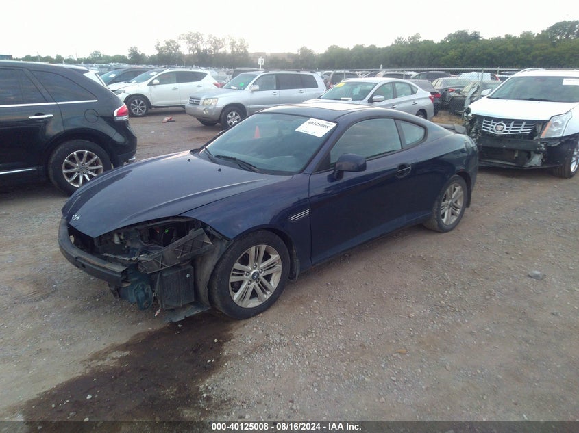 2008 Hyundai Tiburon Gs VIN: KMHHM66D48U274760 Lot: 40125008