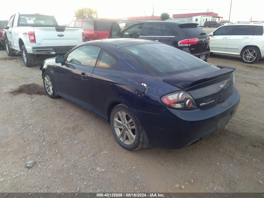 2008 Hyundai Tiburon Gs VIN: KMHHM66D48U274760 Lot: 40125008