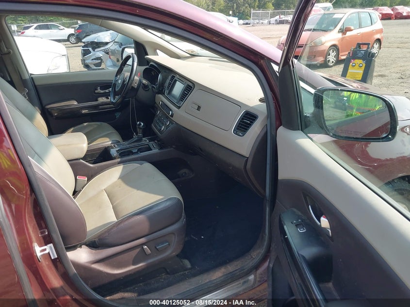 2015 KIA SEDONA SX LUXURY - KNDME5C19F6030690