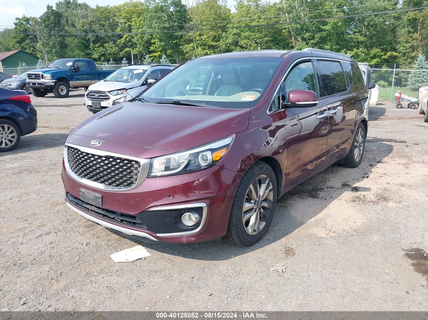 2015 KIA SEDONA SX LUXURY - KNDME5C19F6030690
