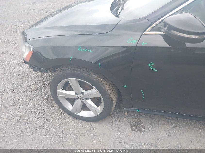 2012 Volkswagen Passat 2.5L Se VIN: 1VWBH7A33CC031035 Lot: 40125084