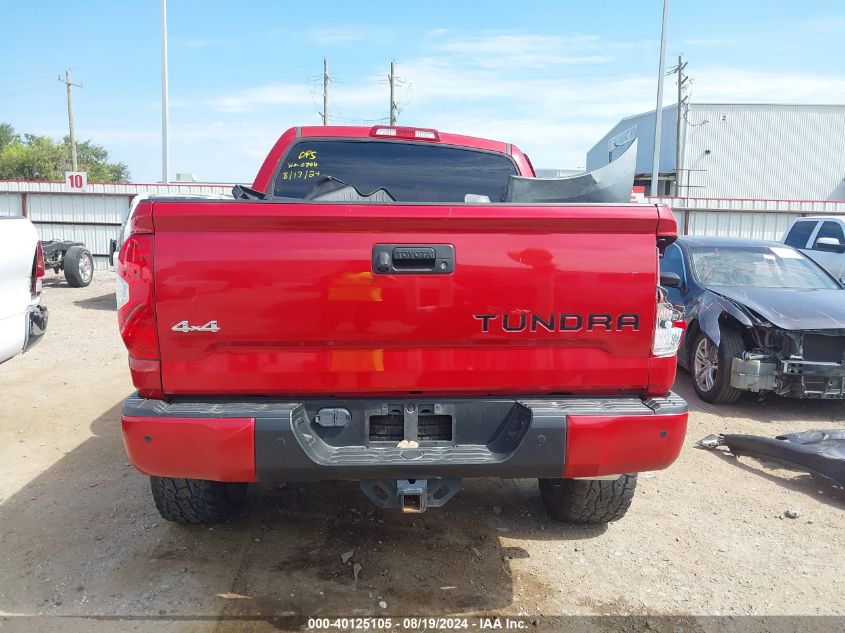 2018 Toyota Tundra Platinum 5.7L V8 VIN: 5TFAW5F11JX730766 Lot: 40125105