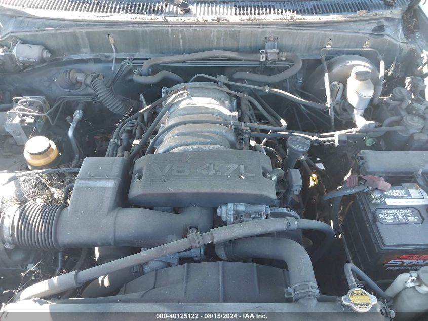 2000 Toyota Tundra Ltd V8 VIN: 5TBBT4810YS028970 Lot: 40125122