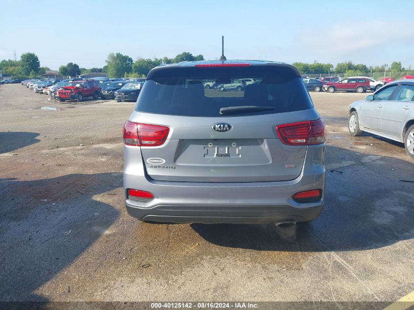 2019 Kia Sorento 2.4L L VIN: 5XYPG4A36KG598215 Lot: 40125142