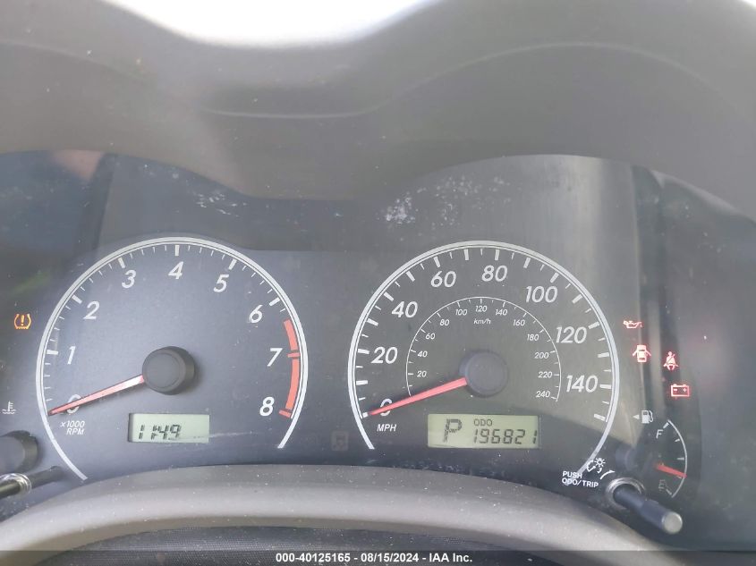 2009 Toyota Corolla Le VIN: 1NXBU40E29Z068852 Lot: 40125165