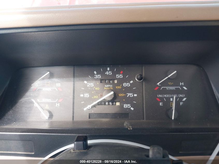 1992 Ford Ranger VIN: 1FTCR10A9NTA13451 Lot: 40125228