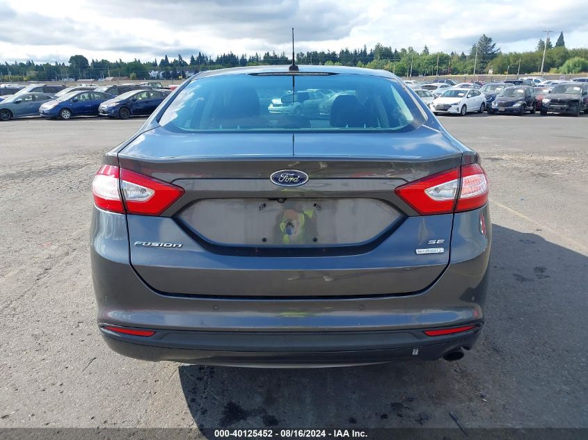 2016 Ford Fusion Se VIN: 3FA6P0HDXGR106162 Lot: 40125452