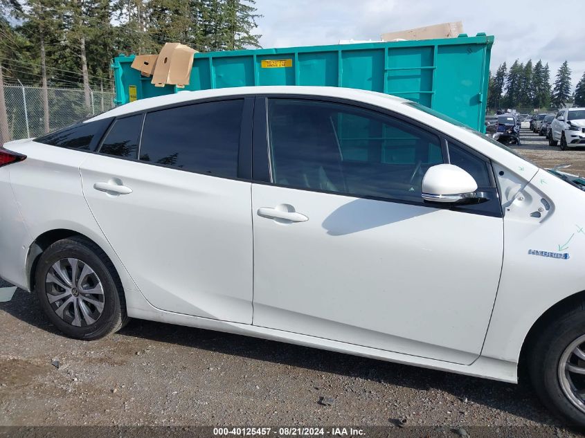 2020 Toyota Prius Xle Awd-E VIN: JTDL9RFUXL3021698 Lot: 40125457