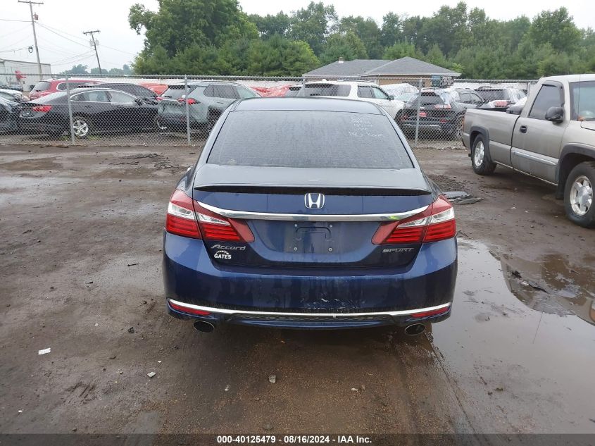 1HGCR2F59GA038110 2016 Honda Accord Sport