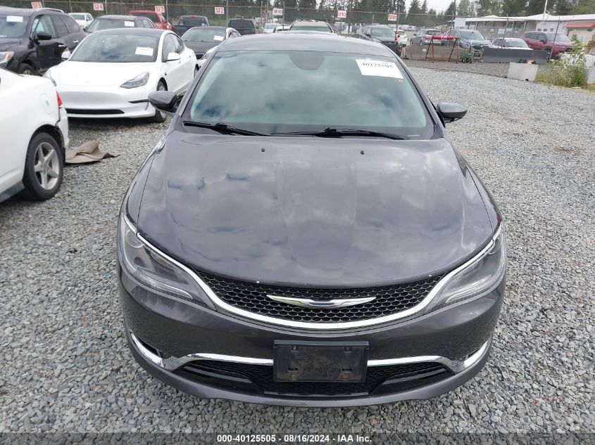 2015 Chrysler 200 C VIN: 1C3CCCCB8FN567835 Lot: 40125505