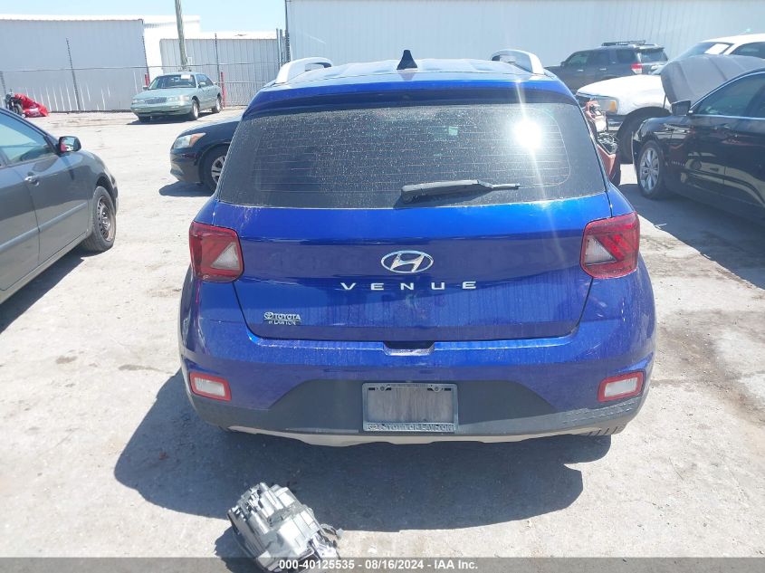 2020 Hyundai Venue Sel VIN: KMHRC8A36LU027833 Lot: 40125535