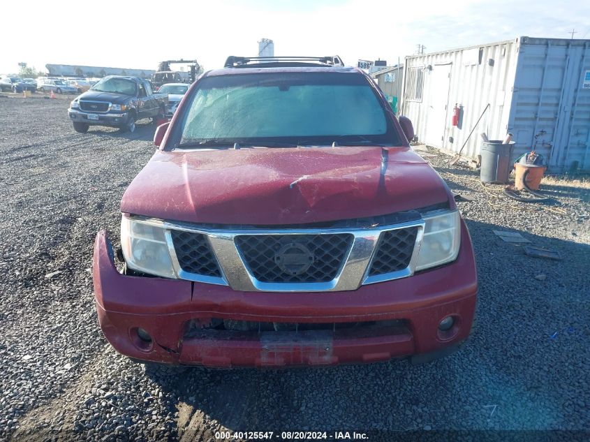 2005 Nissan Pathfinder Le/Se/Xe VIN: 5N1AR18W35C713484 Lot: 40125547