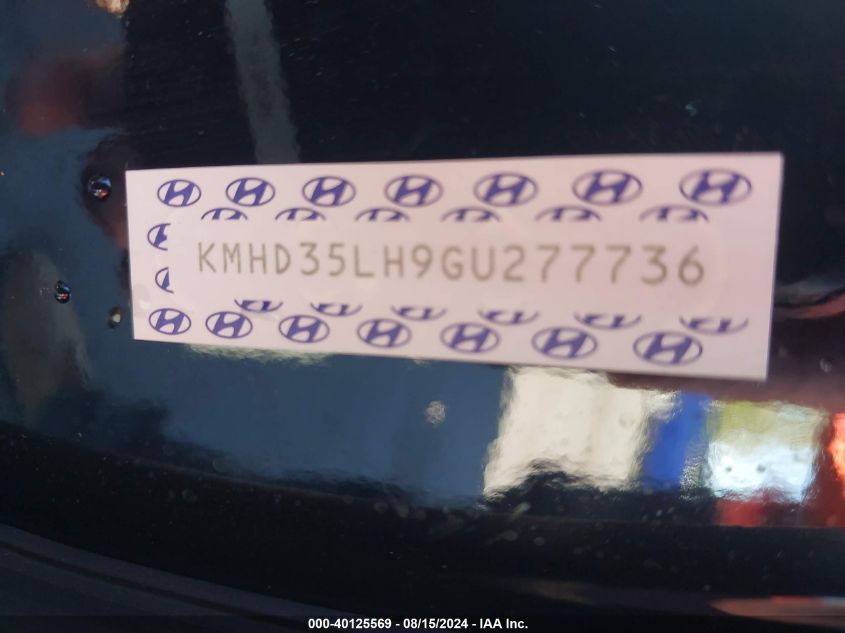 2016 Hyundai Elantra Gt VIN: KMHD35LH9GU277736 Lot: 40125569