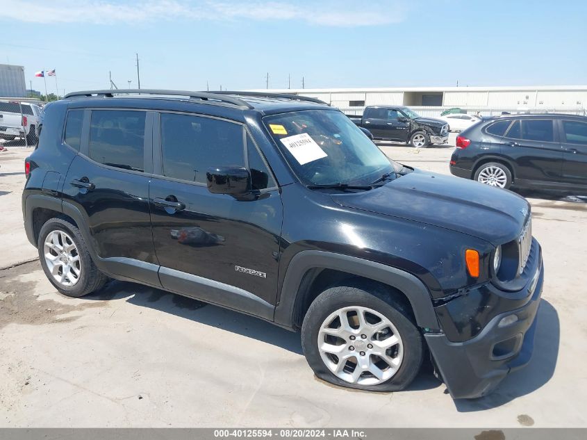 2017 Jeep Renegade Latitude Fwd VIN: ZACCJABB8HPE82611 Lot: 40125594