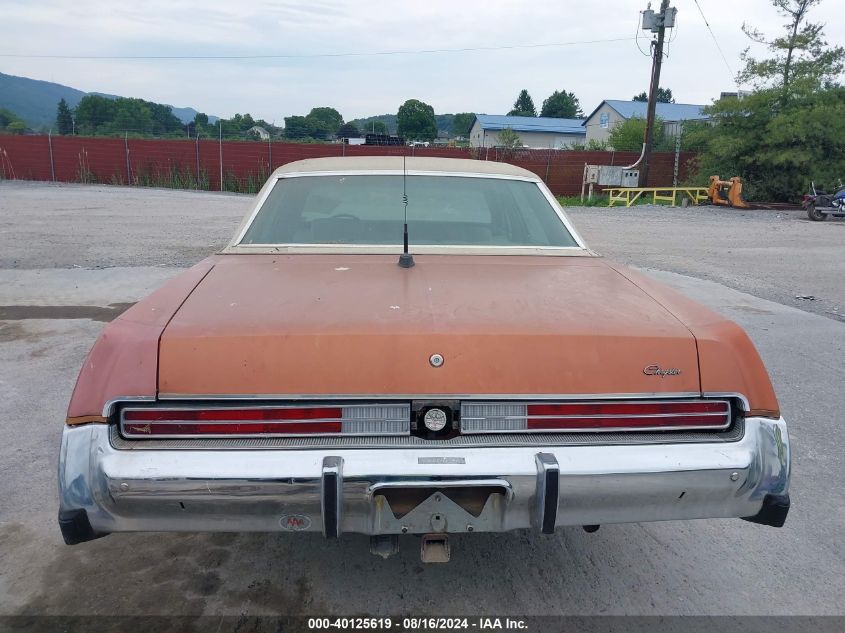 1977 Chrysler Newport VIN: CL41N7D192138 Lot: 40125619