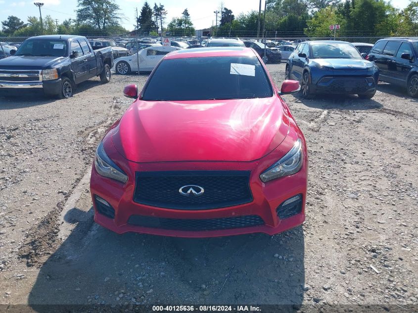 2017 Infiniti Q50 3.0T Red Sport 400 VIN: JN1FV7AR6HM870330 Lot: 40125636