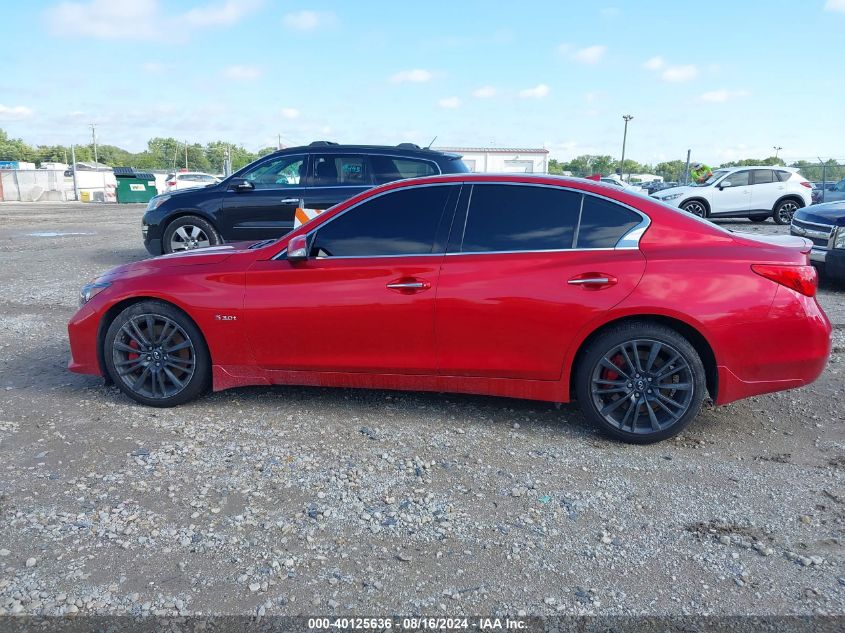 2017 Infiniti Q50 3.0T Red Sport 400 VIN: JN1FV7AR6HM870330 Lot: 40125636