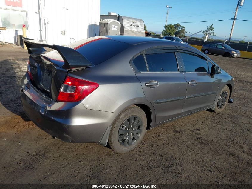 2012 Honda Civic Lx VIN: 2HGFB2F56CH304065 Lot: 40125642